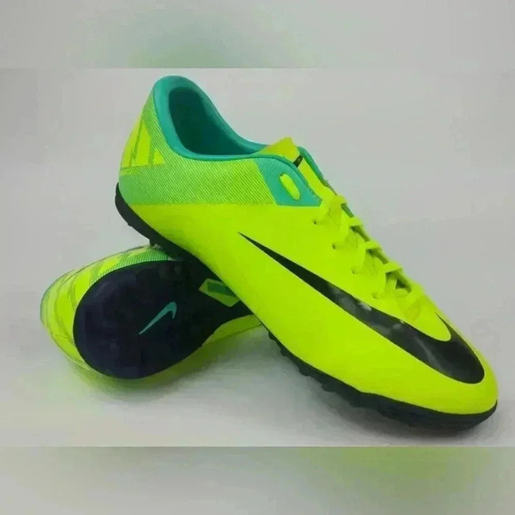 Nike Mens Rare Mercurial Victory II Turf Soccer Shoes Cleats 441994-754 Size 6 - Picture 9 of 9